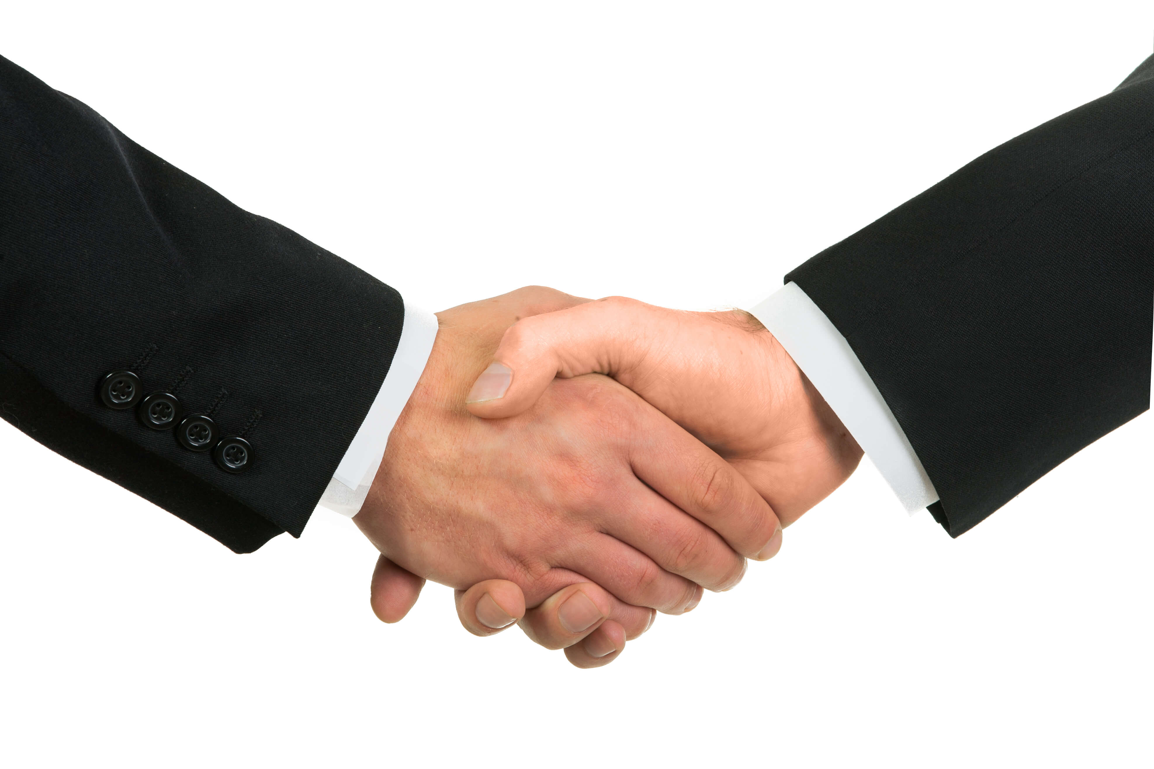 financial adviser handshake